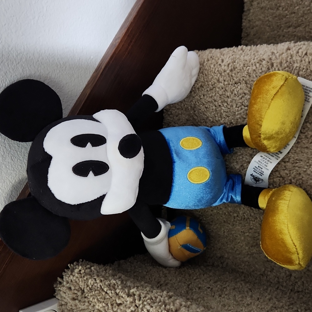 Disney Mickey Mouse Happy Hanukkah Plush holding a Menorah– 15''